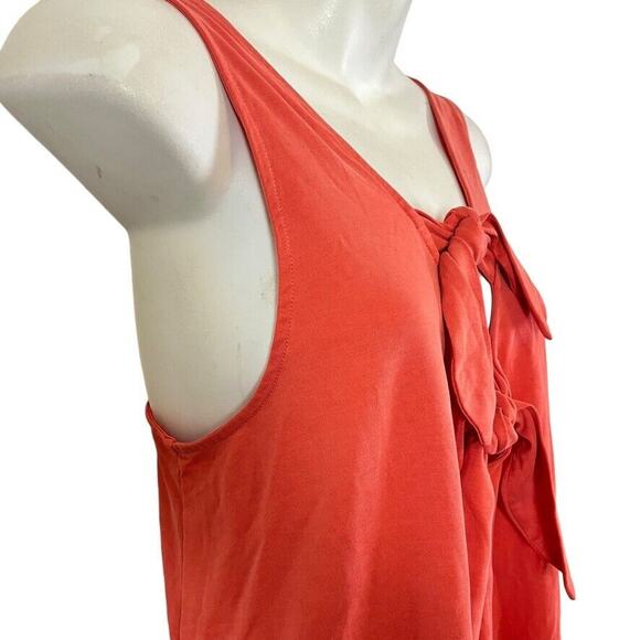 Red by BKE The Buckle Womens Tie Front Casual Modal Knit Sleeveless Dress sz XL - Picture 4 of 16